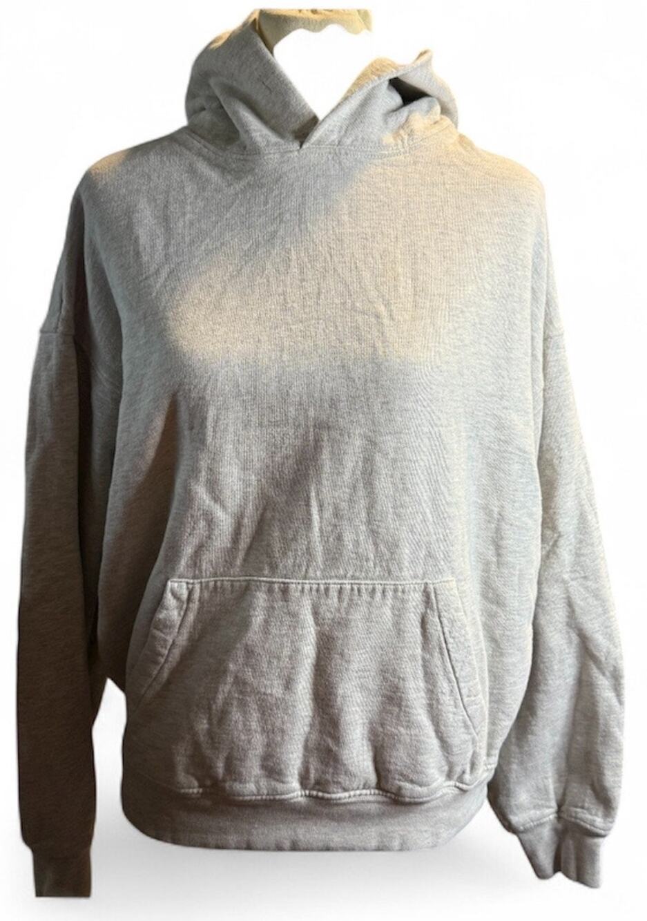 MNML Heavy Oversized Fleece Hoodie, Heather Grey, Unisex XS